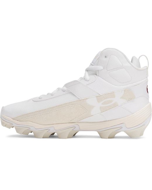 Under Armour White Harper 10 Rm Baseball Cleats, for men