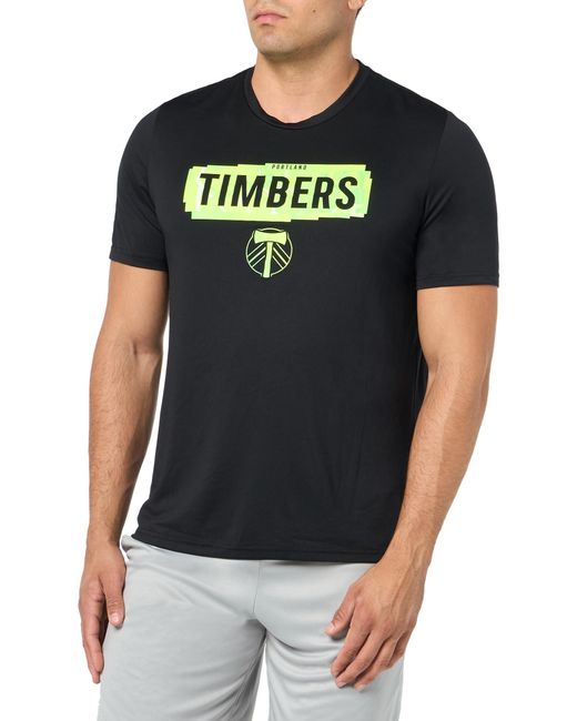 Adidas Black Portland Timbers Local Pop Short Sleeve Pre-game T-shirt for men