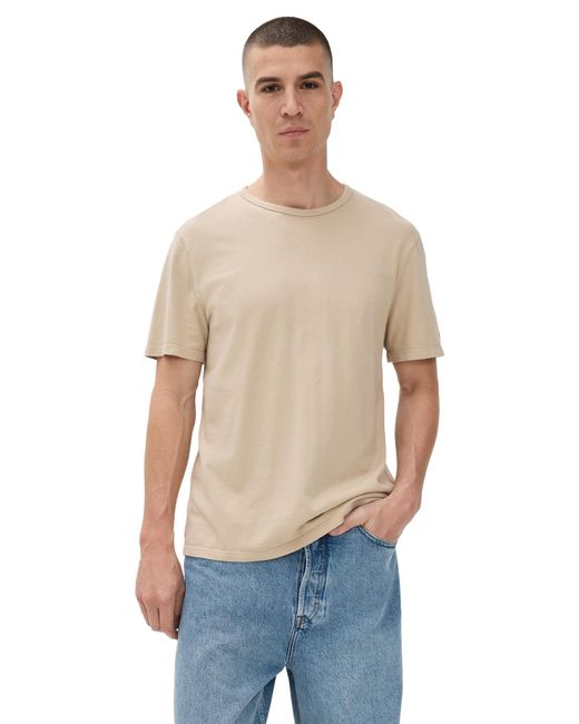 Vince Blue S Short Sleeve Garment Dye Short Sleeve Crew for men