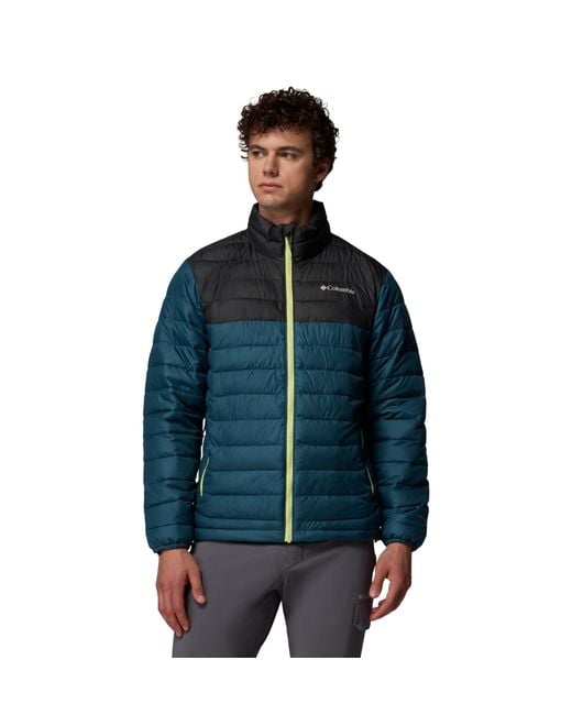 Columbia Men's Blue S Powder Lite Ii Insulated Puffer Jacket