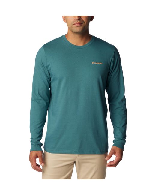 Columbia Green Explorers Canyon Long Sleeve T-shirt for men