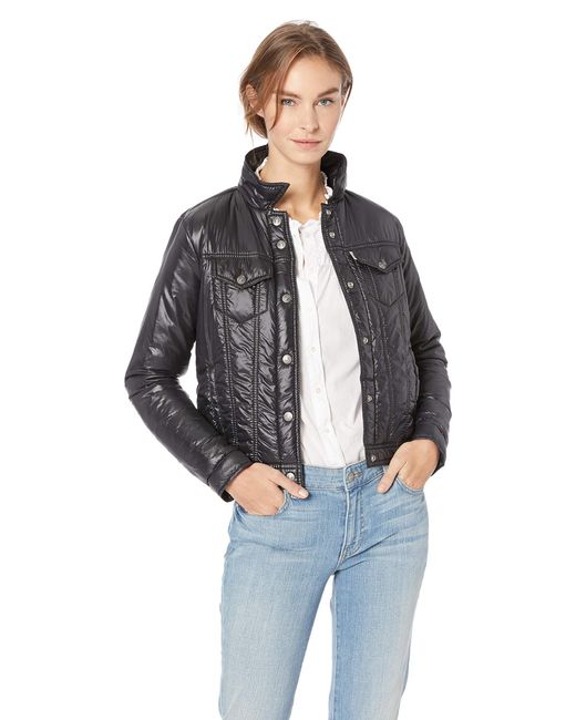 levis denim puffer jacket
