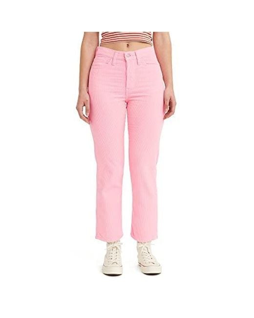 Levi's Wedgie Straight Jeans, in Pink | Lyst