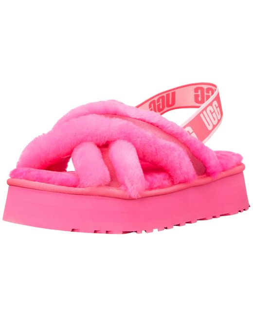 ugg disco cross slide pink