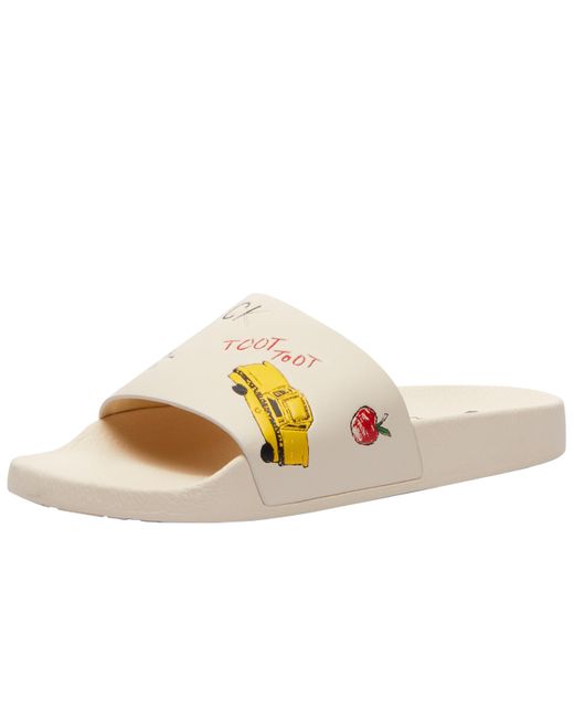 COACH Multicolor Slide Sandal With Sketch Print for men