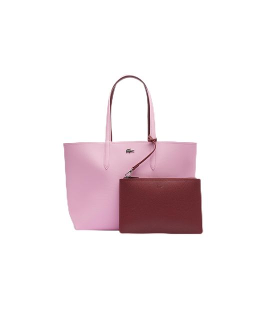 Lacoste Purple Shopping Bag