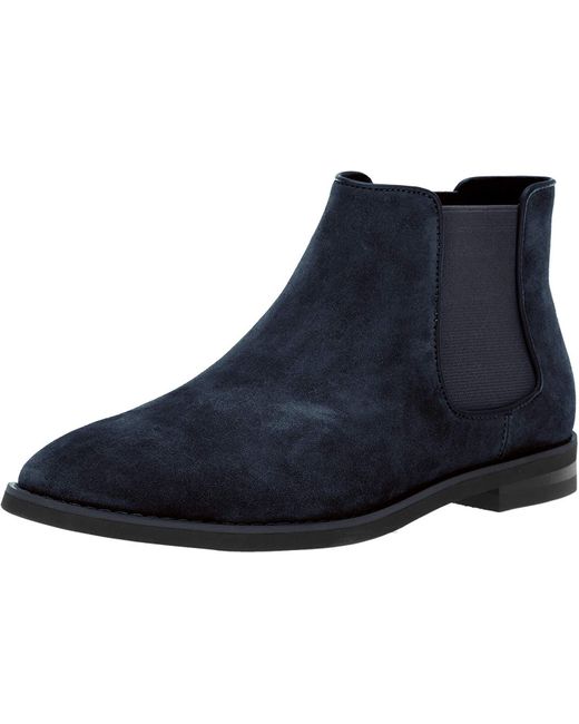 calvin klein suede chelsea boots