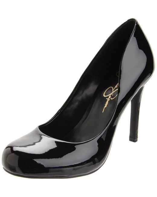 Jessica Simpson Calie Pump,black Patent,12 M Us