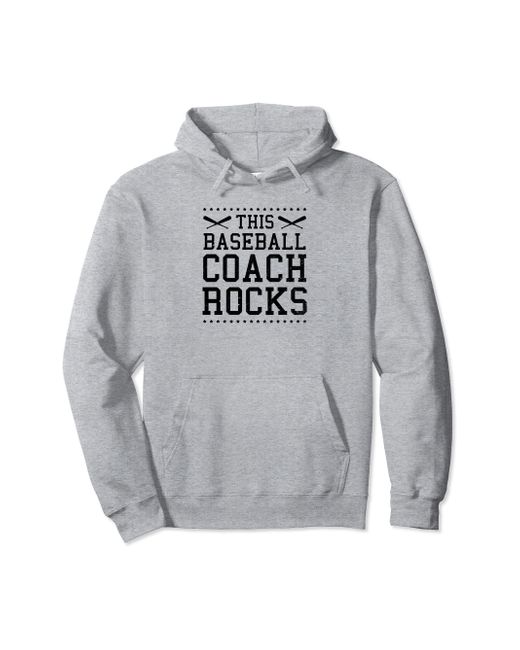 COACH This Rocks Design Baseball Pullover Hoodie in Grey (Gray) Lyst