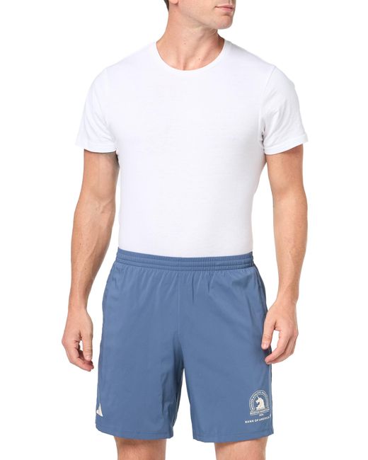 Adidas Blue Boston Marathon 2024 Own The Run 5-inch Shorts for men