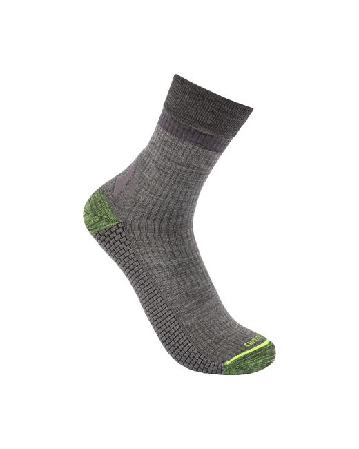 Carhartt Gray Force Grid Lightweight Synthetic-merino Wool Blend Short Crew Sock for men