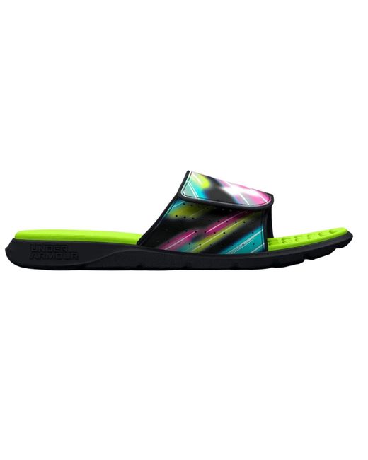 Under Armour Green Ignite Pro Graphic Slide, for men