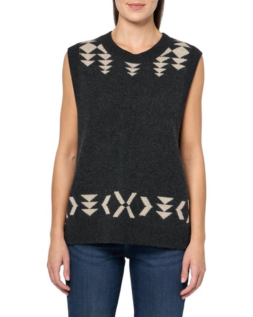 Pendleton Black Relaxed Graphic Vest