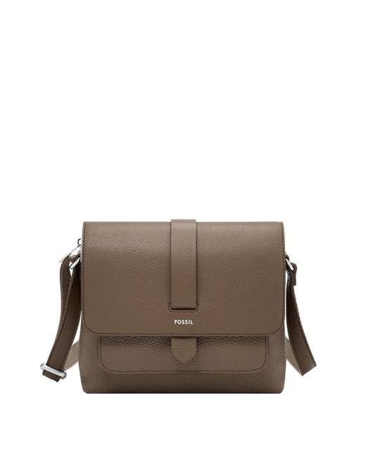 Fossil Brown Kinley Crossbody Bag