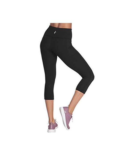 Skechers Synthetic Walk Go Flex High Waist Mid Calf Legging Yoga Pant