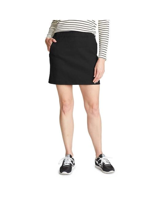 Eddie Bauer Rainier Pull On Skort Black
