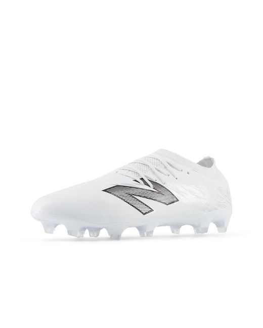 New Balance White Furon Pro Fg V8 Soccer Shoe