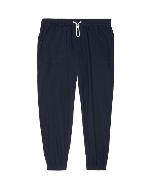 Tommy Hilfiger Blue Adaptive Cotton And Linen Drawstring Pant With Pull Up Loops