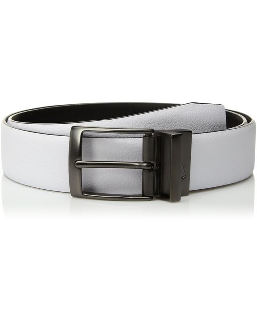 Nike Black Pebble Feather Edge Reversible Belt Accessory for men