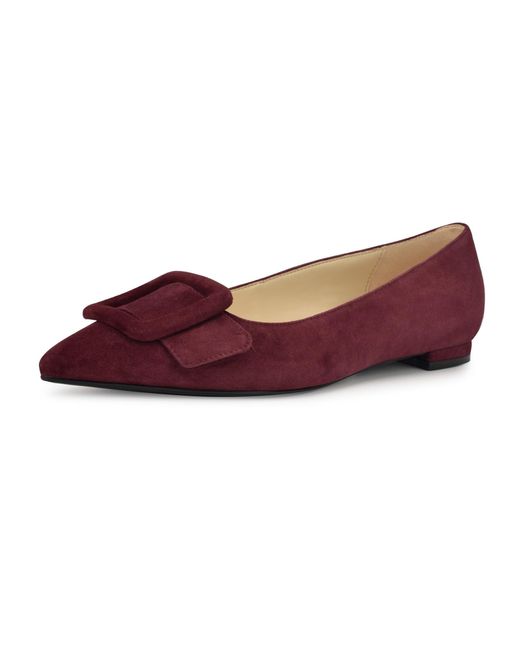 Nine West Purple Jesike Flat