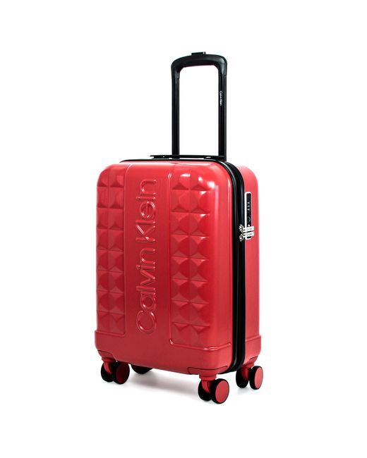 Calvin Klein Red Avenue Lanes Hardside Spinner Luggage With Tsa Lock