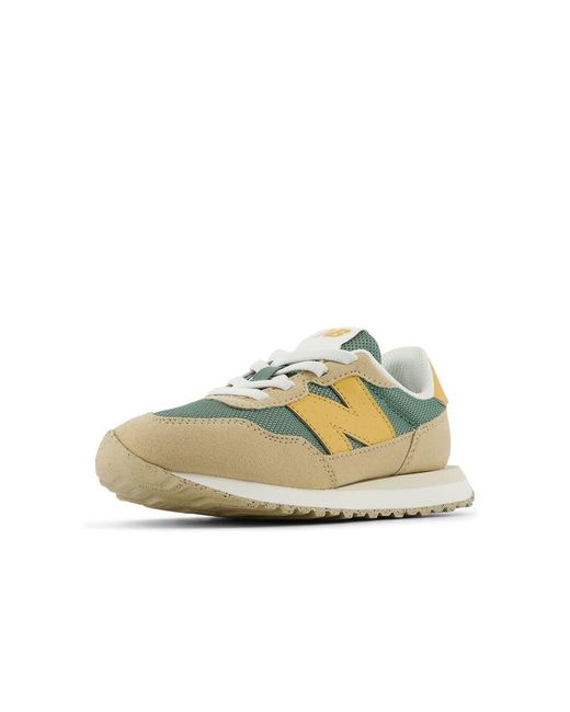 New Balance White 237 V1 Bungee Sneaker
