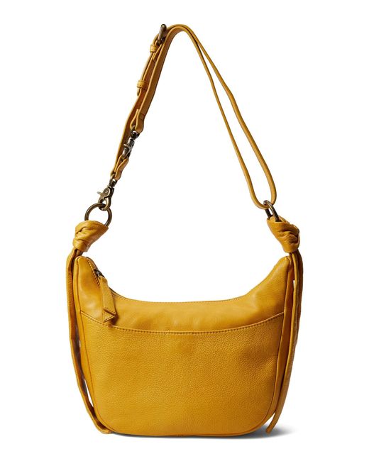 Frye Leather Nora Knotted Crossbody in Yellow - Save 32% | Lyst