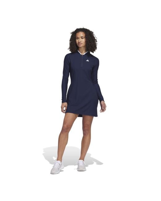 Robe de golf manches longues pour femme Adidas en coloris Blue