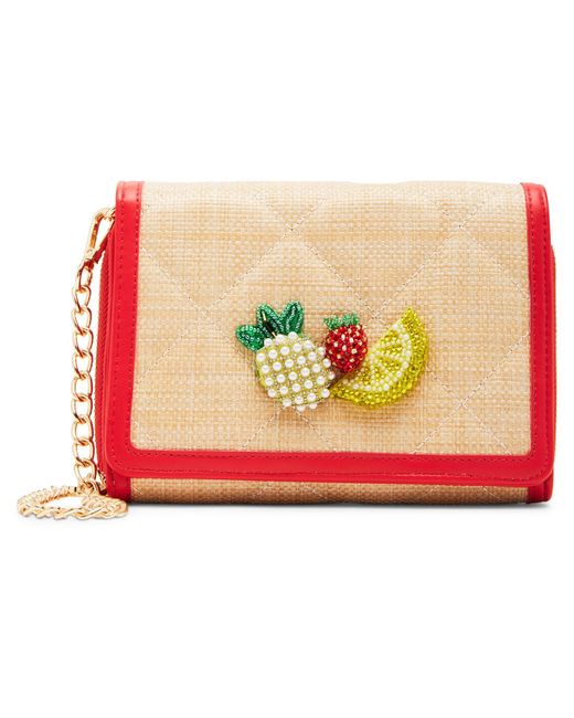 Betsey Johnson Pink Fresh N Fruity Wallet On A Chain