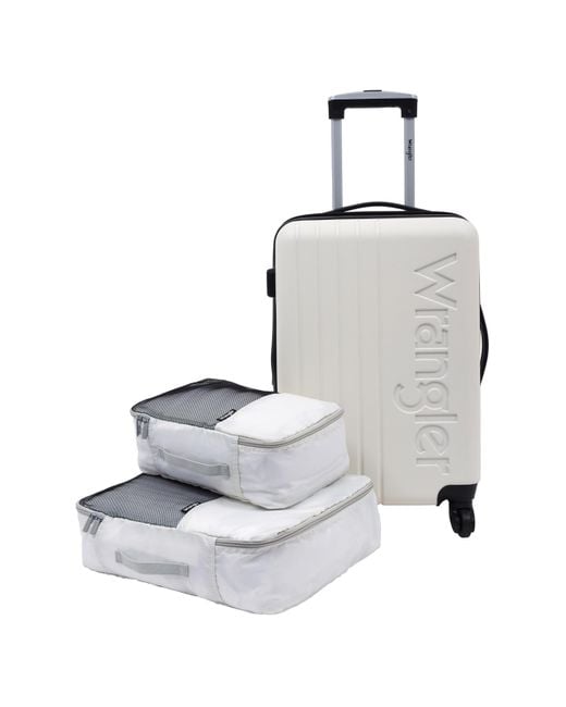 Wrangler Gray Carry-on Luggage Set