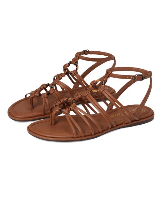 Sam Edelman Brown Raye Sandals, Rubber