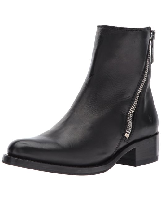 frye demi zip bootie white