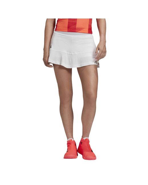 Adidas Womens Tennis Olympic Match Skirt Heat.rdy White Large
