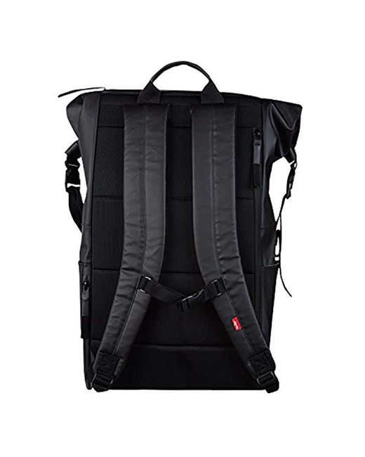 Levi's Roll Top Backpack in Black for Men | Lyst