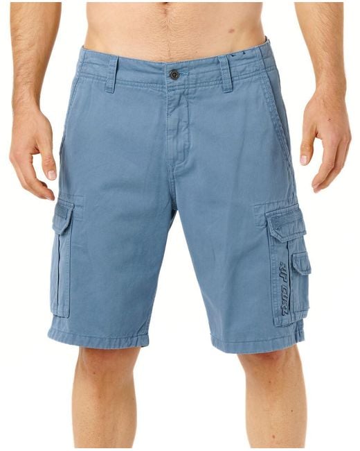 Rip Curl Blue Classic Surf Cargo Trail Shorts for men