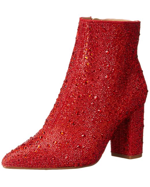 Betsey Johnson Red Sb-cady Ankle Boot