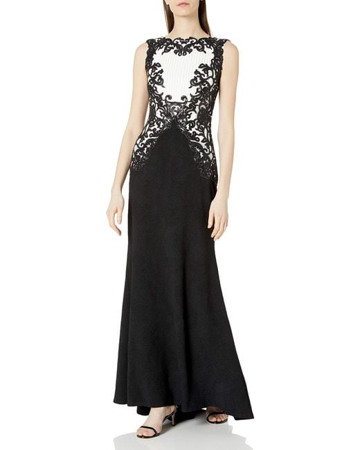 tadashi black lace dress
