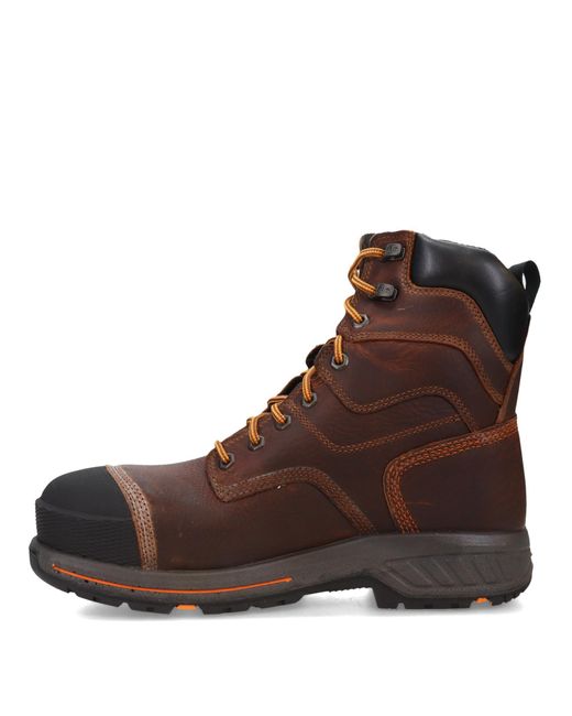 Timberland Brown Helix Hd 8" Composite Toe Waterproof Industrial Boot for men