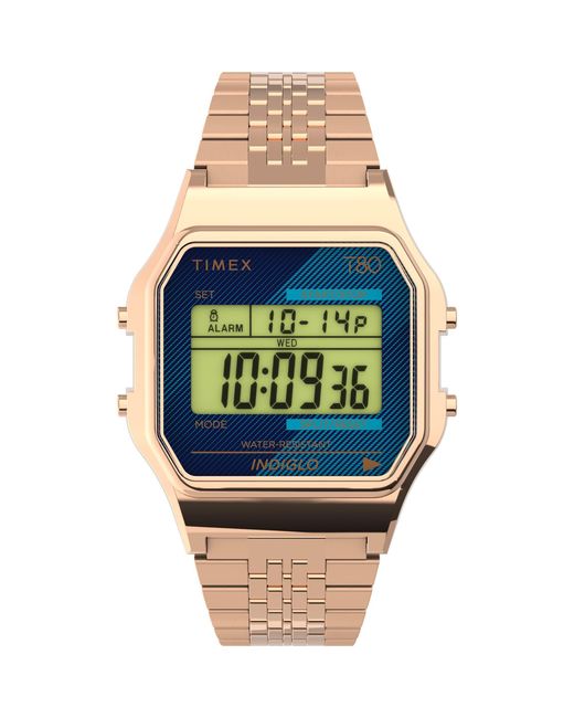 Timex Pink T80 34mm Tw2v19600yb Quartz Watch