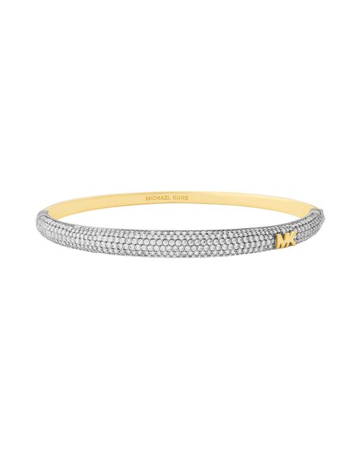 Michael Kors White Pavé Bangle Bracelet
