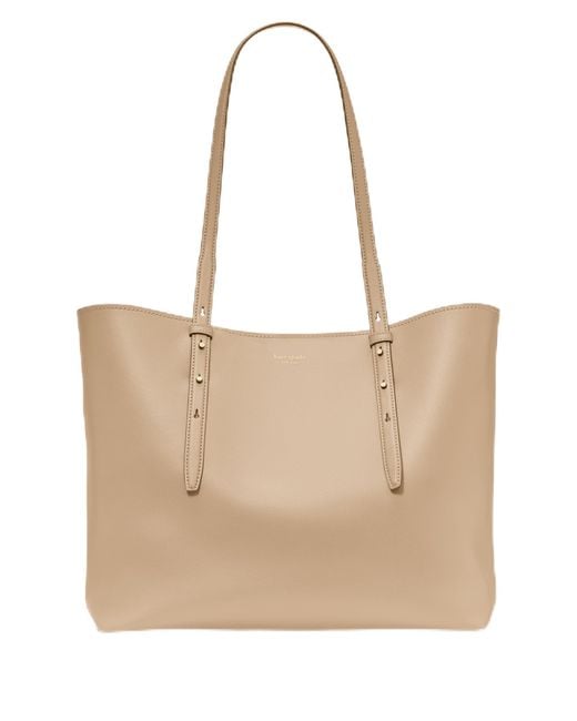 Kate Spade Natural Do It All Fine Grain Leather Large Tote