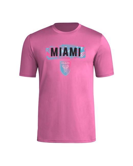 Adidas Pink Size Long Sleeve Pre-game T-shirt for men