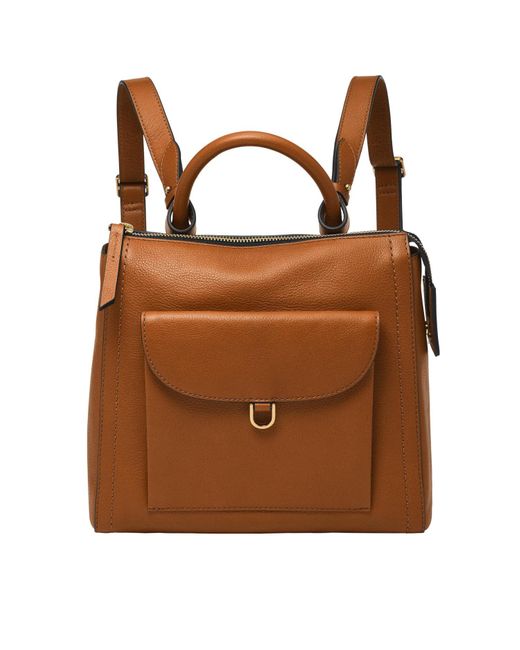 Fossil Parker Mini Backpack in Brown | Lyst
