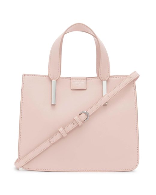 Calvin Klein Leather Audrey Mini Bag Crossbody in Rose Smoke (Pink) | Lyst