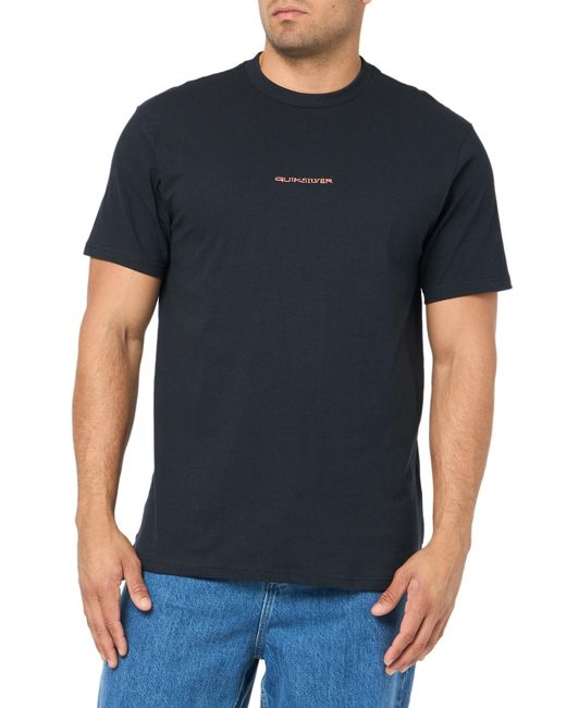 Quiksilver Blue Surf Safari Short Sleeve Tee Shirt for men