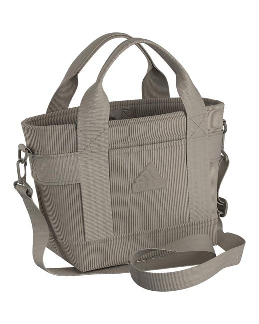 Adidas Gray Corduroy Mini Tote Bag