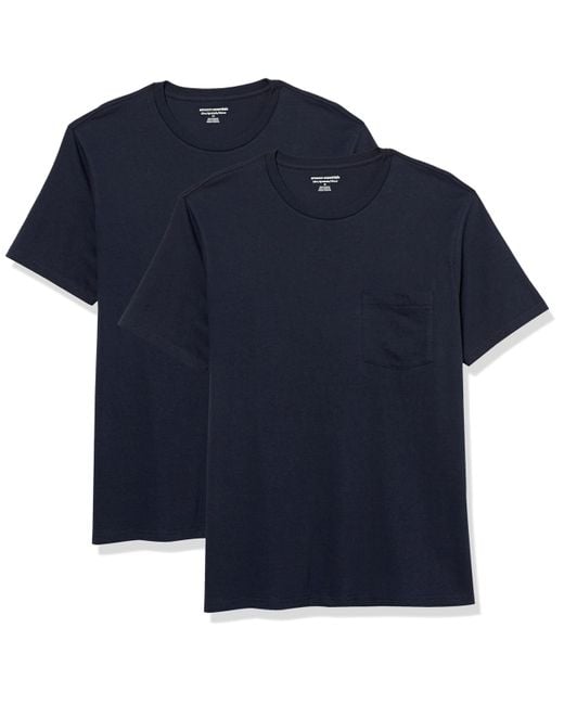 Amazon Essentials Slim-fit T-shirt Met Korte Mouwen En Ronde Hals in het Blue voor heren
