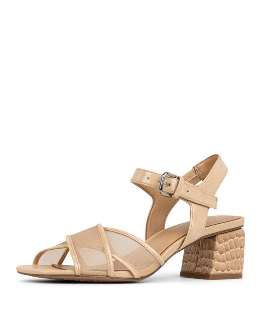Donald J Pliner Natural Donald Pliner Joel Nylon Mesh Heeled Sandal