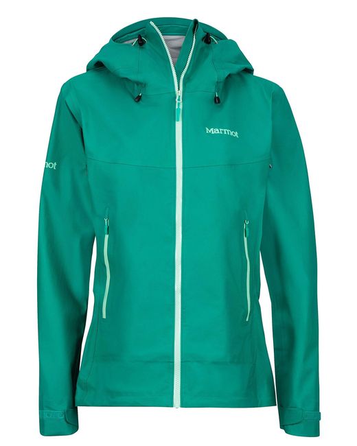 Marmot Green Starfire Lightweight Waterproof Hooded Rain Jacket