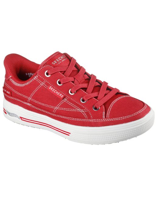 Skechers Red Arch Fit Arcade-see Ya There Hands Free Slip-ins Sneaker